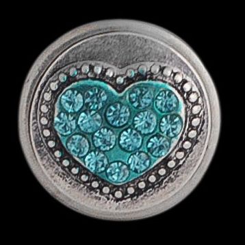 Кнопка Chunk "Сердце голубое"