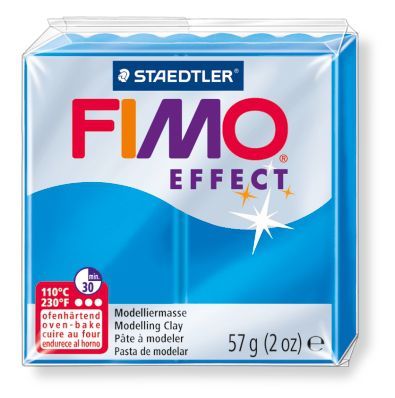 Полимерная глина FIMO Effect Transparent Blue