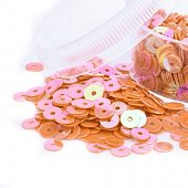 Пайетки 4 мм. оранжевые