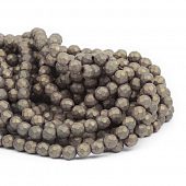 Гематит граненый матовый "Бронза" - бусина шар, 4 мм.