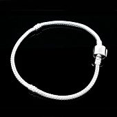 Браслет PNDR со стопперами 19 см. Застежка - серебро 925.