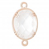 Коннектор "CRYSTALS" прозрачный овал