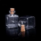 Баночка с пробкой "Кубик" 22х22 мм.