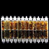 Декор, 12 штук для эпоксидной смолы, нейл-арта, скрапбукинга, золотой