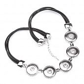 Колье Chunk на 5 кнопок черное