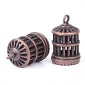 Подвеска "Клетка" медн.