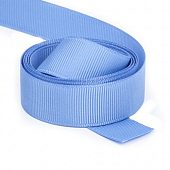 Репсовая лента васильковая 19,1 мм. (337)