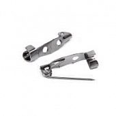 Основа для броши "Булавка" 20 мм. темн.ник.