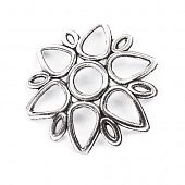 Шапочка большая "Капли дождя" сереб.