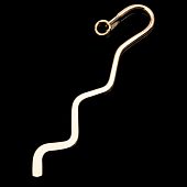 Закладка с колечком "Волна" золот.