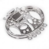 Замок вкладыш для овальной вставки на 5 нитей