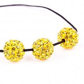 Бусина "Стразовая" Желтая