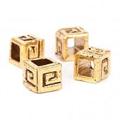 Бусина "Греция" 4 мм. золот.