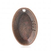 Подвеска "Тарелочка овальная"