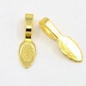 Бейл для приклеивания кулона "Лопаточка" золот.