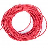 Шнур вощеный 1,2 мм красный