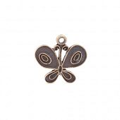 Подвеска для заливки "Бабочка" бронз.