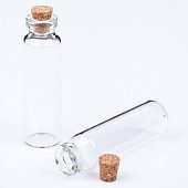 Баночка с пробкой, 54х16 мм.