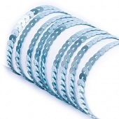 Пайетки на нити голубые