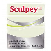 Полимерная глина Sculpey III, флуоресцентный (светится в темноте) (1113)