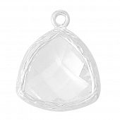 Подвеска "CRYSTALS" бледно-желтая треугольник