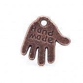 Подвеска "Ладошка Hand Made" медн.