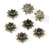 Бусина "Лотос" бронз.