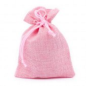Мешочек "Лён" розовый