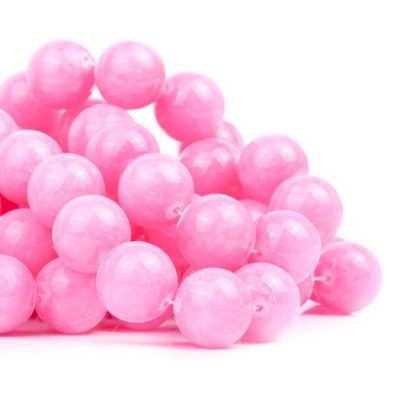 Нефрит розовый "Пастель" - бусина шар, 18 мм.