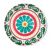 Кнопка Chunk стеклянная "Орнамент" #16