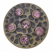 Кнопка Chunk "Драгоценная порода" розовая