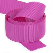 Репсовая лента лиловая роза 25,4 мм. (185)