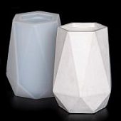 Силиконовый молд "Ваза - треуголные грани" для эпоксидной смолы, гипса 