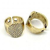 Основа для кольца "Круглая, литая" (золот.)