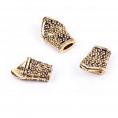 Концевик плоский "Манжета" зол.