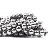 Гематит магнитный серебристый - бусина шар, 8 мм.