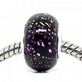 Бусина PNDR сиренево-синяя фольга