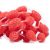 Коралл синтетический ярко-красный - бусина "Резная капля", 21x14x14 мм.