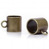 Бейл - кулон "Гладкий" бронз.