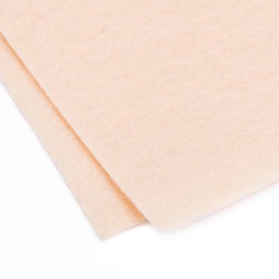 Фетр для вышивки персиковый (толщина 1 мм.) 30х30 см.
