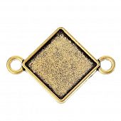 Коннектор для вставки "Ромб" золот.