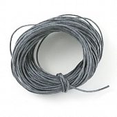 Шнур вощеный 1 мм серый