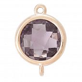 Коннектор "CRYSTALS" светло-сиреневый круг