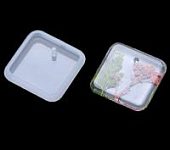 Силиконовый молд "Кулон Квадрат"