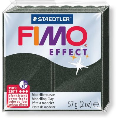 Полимерная глина FIMO Effect перламутровый черный (907)
