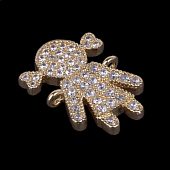 Коннектор LUX "Девочка" золот.