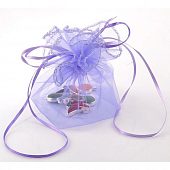 Мешочек из органзы большой фиолетовый