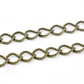 Цепь 9х7 мм. бронз.