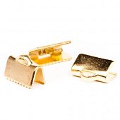 Зажим для ленты 10 мм. золот.