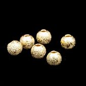 Бусина "Сахарок" 3 мм. золот.